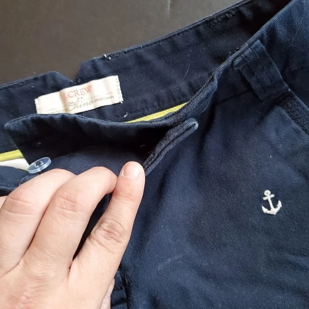 J. Crew blue white